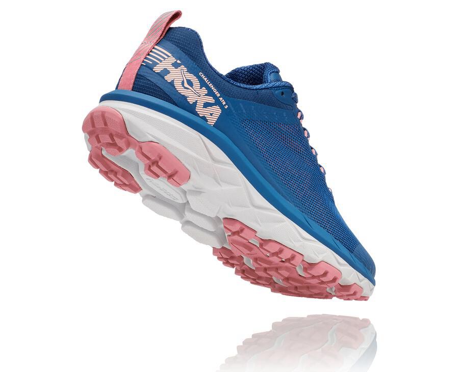 Tenis Trail Hoka One One Feminino Azuis - Challenger Atr 5 - 175-UMXBQL